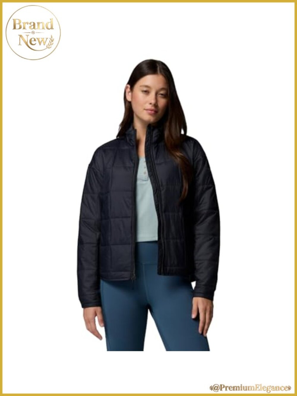 Quilted Jacket with Omni-Shield Repellency, Zippered Pockets, Roll Up Cuffs